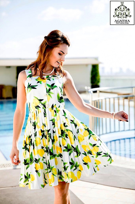 Shop Fresh Style Floral Printed Beautiful Short Dress for AED 400 by ...