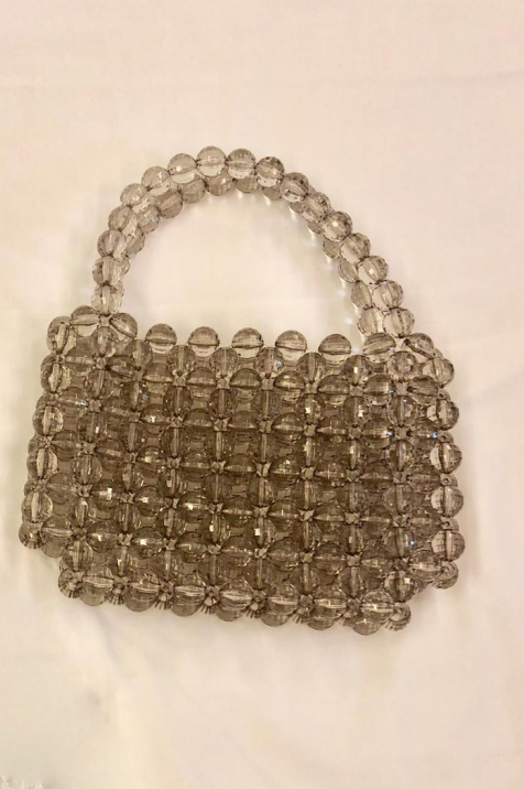 Shop Beige Beads Bag for AED 350 by Rania El-Hakim collection ...