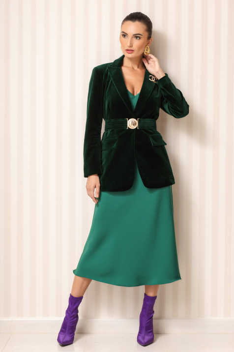 Emerald green velvet suit hotsell